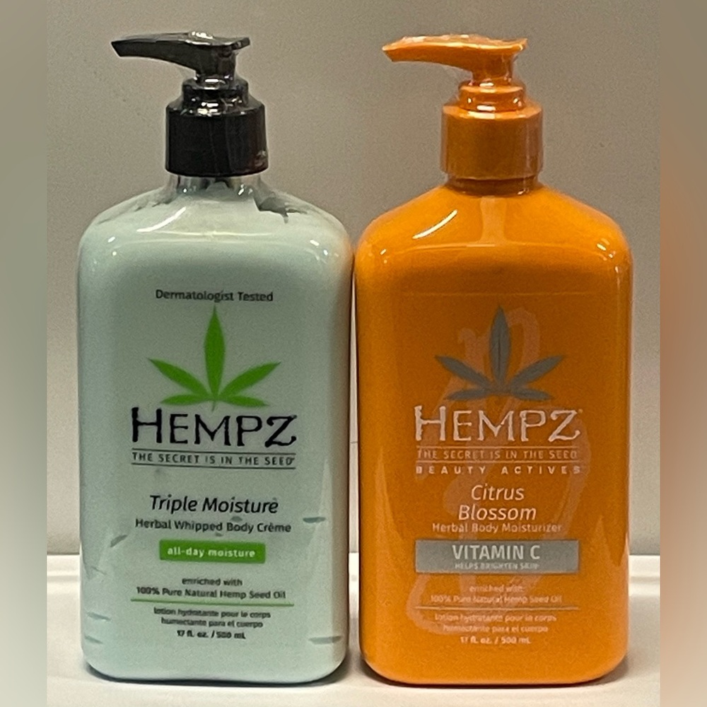 Hempz Triple Moisture Whipped Body Crème & Citrus Blossom Body Moisturizer Duo